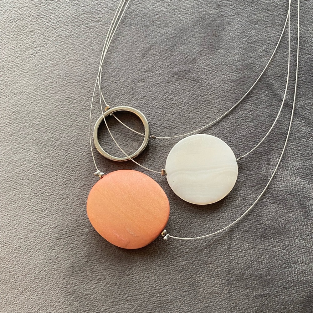 Geometric Shaped Wire Necklace